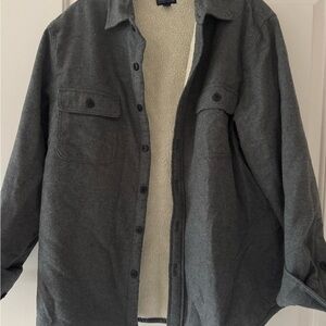 J. Crew Factory Charcoal Shirt Jacket